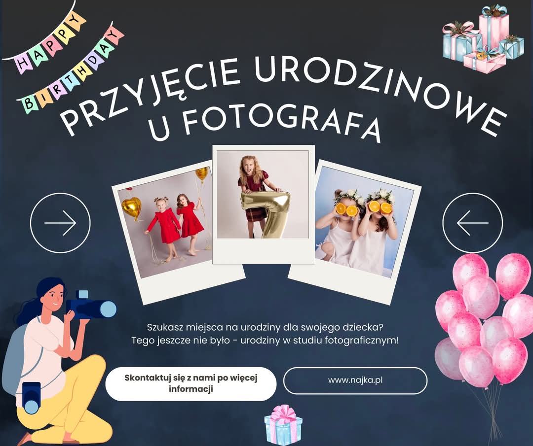 Przyjęcie urodzinowe u fotografa
